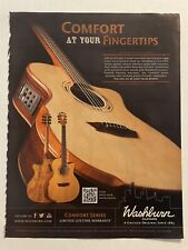 Washburn Guitars Magazine Print Ad Comfort Series Premium Tone Woods picture