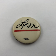 LEON ~ Vintage 1960's 70's Button Pinback picture