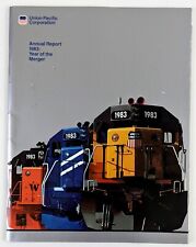 1982 Union Pacific Railroad Corp Annual Report Year of the Merger Financial Info picture