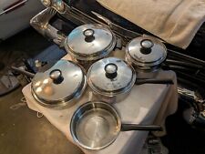 Vintage DuraCrest Stainless Steel Cookware 18-8 Made In U.S A . 9 Piece  Set picture