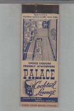 Matchbook Cover Federal Match Co. Palace Cocktail Lounge Missoula, MT picture