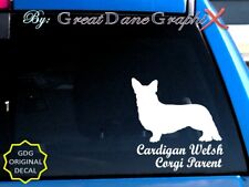 Cardigan Welsh Corgi -Mom-Dad-Parent(s) Vinyl Decal Sticker -Color -HIGH QUALITY picture