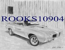 1970 Pontiac GTO Judge MUSCLE CAR ART PRINT picture