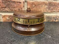 Vintage 1930's Lux Mfg “Tape Measure” Rotating Clock Art Deco- For Parts/Repair picture