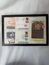 Rickey Henderson Stolen Bases signed postcards with Johnny Mize bonus picture