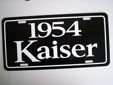 1954 Kaiser Manhattan license plate car tag picture