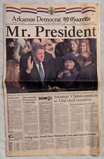 Arkansas Democrat Gazette 20-Page Newspaper, Jan 21, 1993, Clinton Inauguration picture