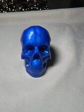 beautiful blue resin skull 2 1/4” x 1 3/4” Hand Made picture
