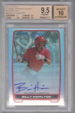 2012 Billy Hamilton Bowman's Best REFRACTOR AUTO ROOKIE /500 - BH BGS 9.5 Reds  picture