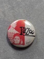 Vintage 80s Yazoo PIN BADGE  picture