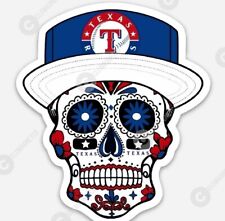 Texas Rangers Sugar Skull STICKER - MLB World Series Champions  picture