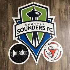 Seattle Sounders FC Metal Bar Sign 21x25