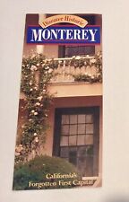 Discover Historic Monterey California’s First Capital Guide Brochure Map picture