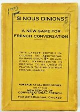 Rare WWII 1940's French Conversation Card Game  picture