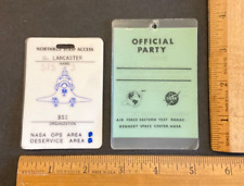 Original NASA STS-3 Employee Launch Access Pass Badge #1034 Plus Official Party picture
