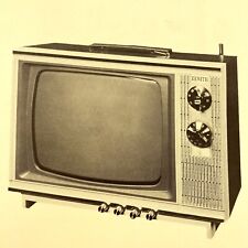 Vintage Original 1968 Zenith TV Model 13Z13 Wire Schematic Service Manual picture
