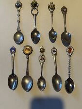 9 Vintage Souvenir Spoons Silver plated Caprice Perfection Plate Holland Stamped picture
