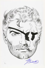 1980s Joe Sinnott Nick Fury Pencil Commission Sketch Signed 11x17 Print (JSA) picture