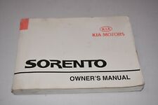 2002 KIA SORENTO OWNERS MANUAL GUIDE BOOK OEM picture