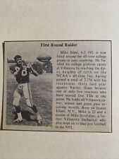 Mike Siani 1st Rd Draft Pick Raiders 1972 Pros Football Pictorial 4X3 Panel picture