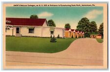 c1940's Jack's Deluxe Cottages Inn & Restaurant Jamestown Pennsylvania Postcard picture