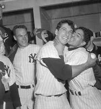 Phil Rizzuto and Billy Martin Embracing After World Series Win - 1953 Old Photo picture