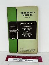1950's John Deere Operator's Manual OM-E14-152   Harvester #72 And #74 picture