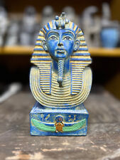 Pharaonic King Tutankhamun Rare Head Statue from Ancient Egyptian Antiquities BC picture