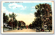 Postcard 1922 Clinton Ave Newark New Jersey Street Scene A11 picture