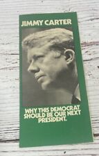 Vintage Jimmy Carter Presidential Campaign Pamphlet 1976 USA Democrat President picture