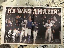 Daily News NY Mets Insert - Gary Carter Tribute (1954-2012) - So Long, Kid picture
