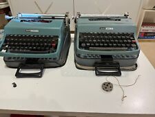 LOT OF TWO TYPEWRITERS. OLIVETTI LETTERA 32. SPANISH LAYOUT. MEXICO. Ñ picture