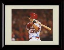 Gallery Framed David Freese - Full Swing Profile - Cardinals Autograph Replica picture
