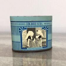J.B. DIESCH. Vintage Small Oval Candy Advertising Tin Empty picture