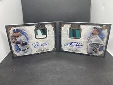 Topps Tier One Felix Hernandez Robinson Cano Dual Patch Auto Booklet #9/10 SSP picture