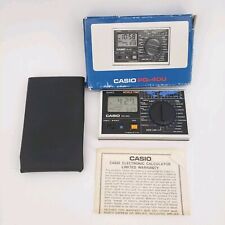 Casio PQ-40U Mini Travel Alarm Clock World Time Zones With Battery And Sleeve picture
