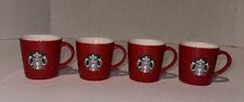Starbucks small red coffee mug x4 picture