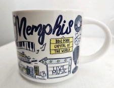 Starbucks Memphis 14oz Mug Been There Series Music Blue picture