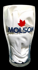MOLSON CANADIAN 6-in Tulip-style Beer Glass w/Maple Leaf Logo LIBBEY (20 oz) NEW picture
