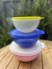 Tupperware Vintage Wondolier Bowls Set of  capacity: 12, 8, and 6 picture