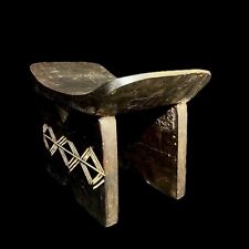 African Tribal Wood Hand Carved Batonga stool Home Décor primitive art -G1244 picture