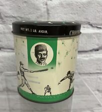 Vintage Baseball Candy Straws advertising Tin By The E.G. Whitman Candy Co. picture