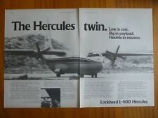 9/1978 PUB LOCKHEED L-400 HERCULES TWIN CARGO AIRCRAFT ORIGINAL AD picture