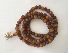 Tibetan mala Amber resin yoga prayer beads meditation Necklace108 beads M10 picture