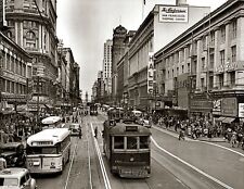 1940s SAN FRANCISCO STREET SCENE PHOTO  (197-v) picture
