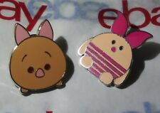 2 Different Tsum Tsum Piglet Walt Disney Winnie the Pooh Pig Character Pin Lot picture