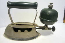 VIINTAGE 1930''S INSTANT LIGHTNING GAS POWERED HOME,  KITCHEN IRON WITH GAS CAN picture