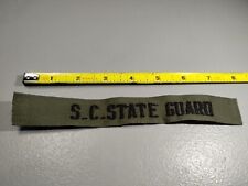 US SC State Guard Green & Black Tape Sloan Patch (A18) picture