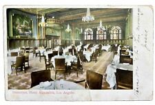 Restaurant, Hotel Alexandria, Los Angeles. Vintage Postcard. 1907 picture