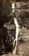 1920s WHITE MOUNTAINS NEW HAMPSHIRE SILVER CASCADE CRANFORD RPPC POSTCARD P744 picture